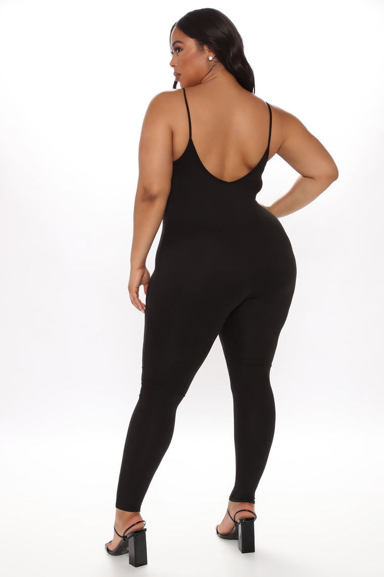 Spoil Me More Rhinestone Jumpsuit - Black, Jumpsuits | Fashion Nova