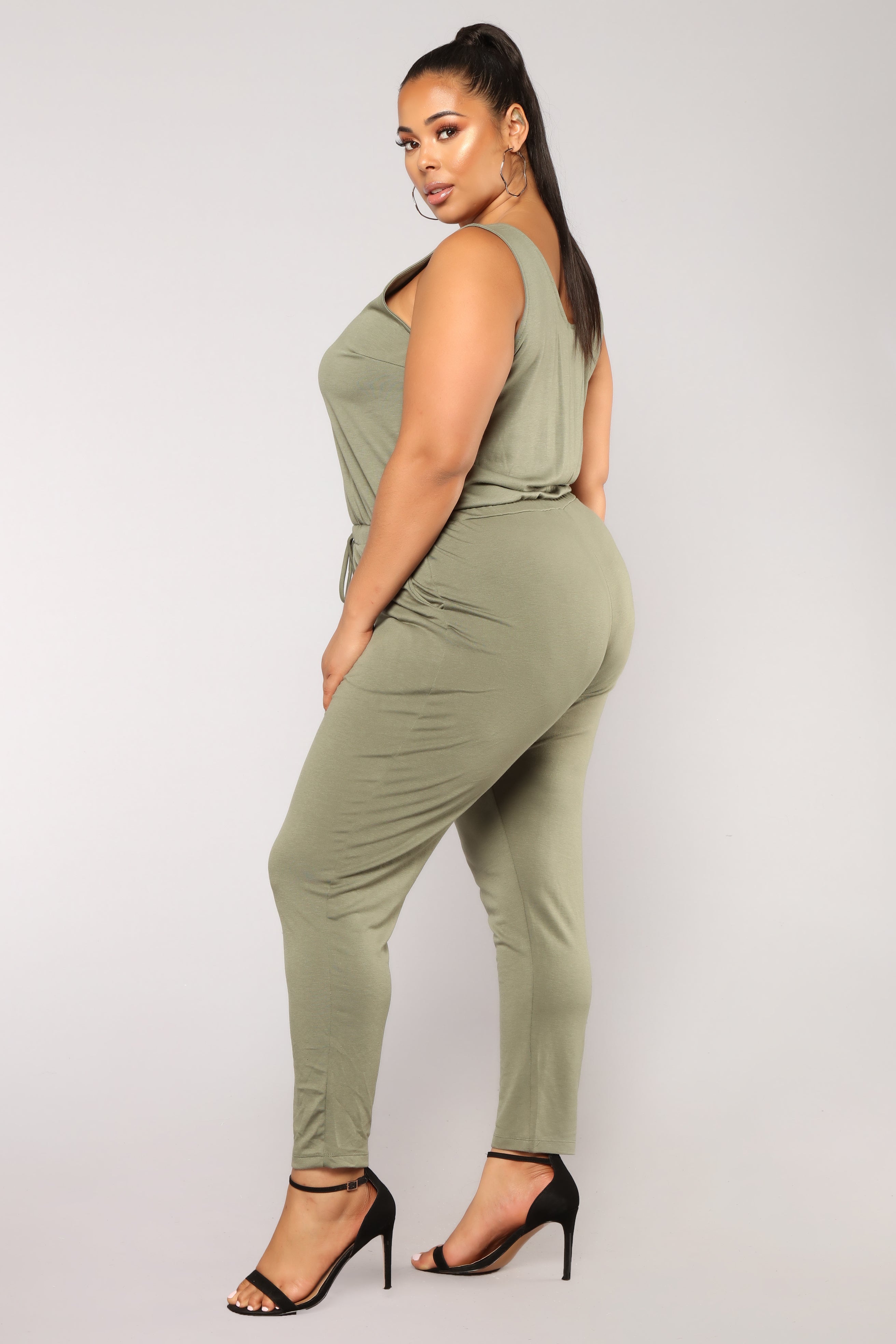 Sammy Lounge Jumpsuit - Dark Green – Fashion Nova