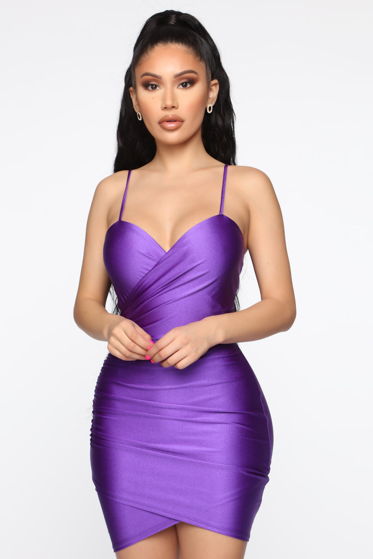 fashion nova purple dress