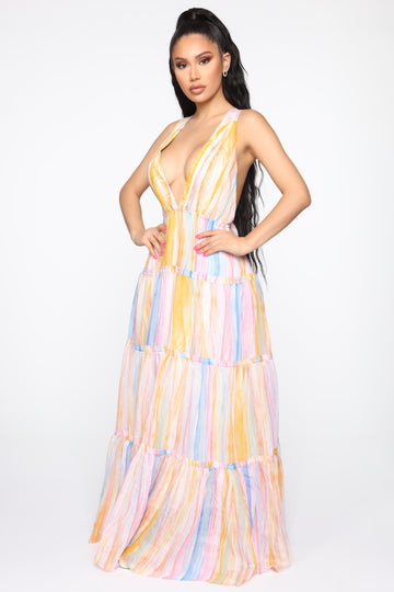 sherbet maxi dress fashion nova