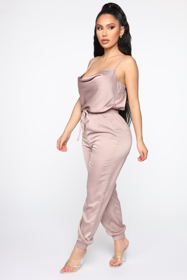 Got It Going on Satin Jumpsuit - Mauve, Jumpsuits | Fashion Nova