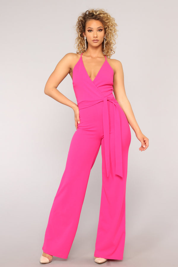 Deep Conversations Jumpsuit - Fuchsia – Fashion Nova