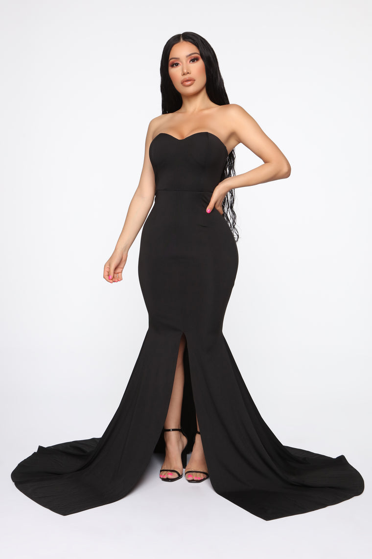 fashion nova black formal dresses