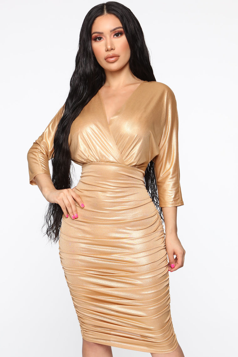 fashion nova dresses gold