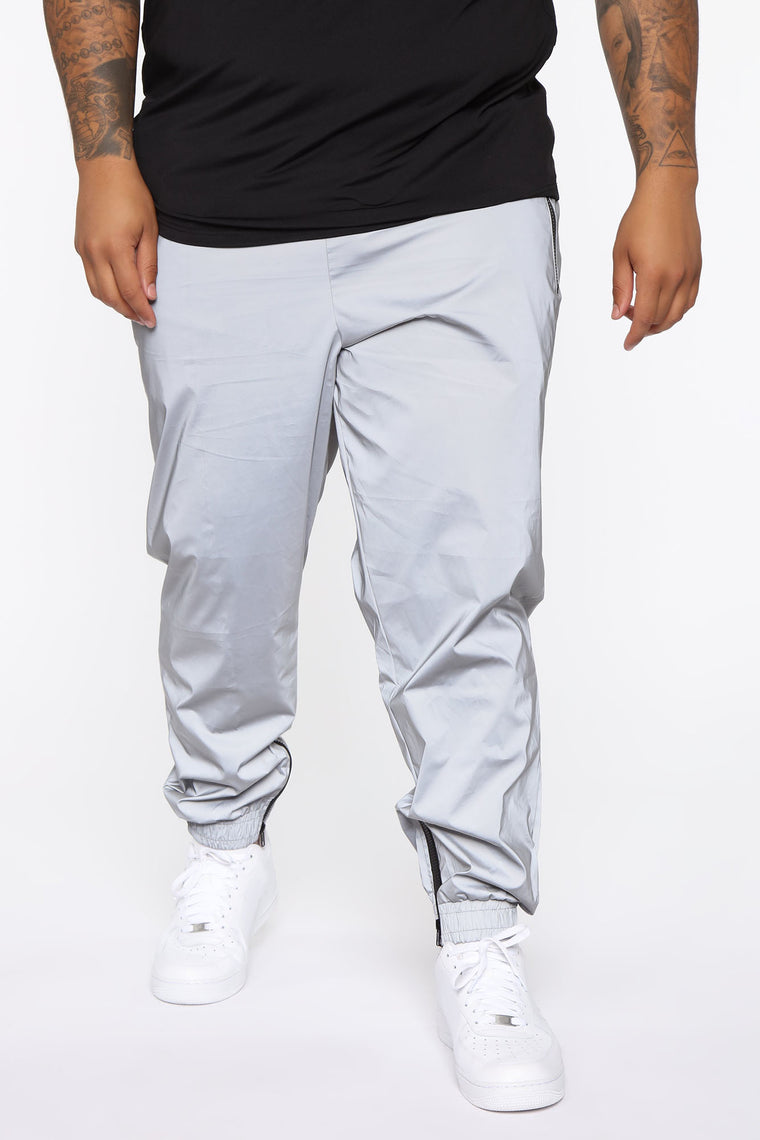 plus size reflective joggers