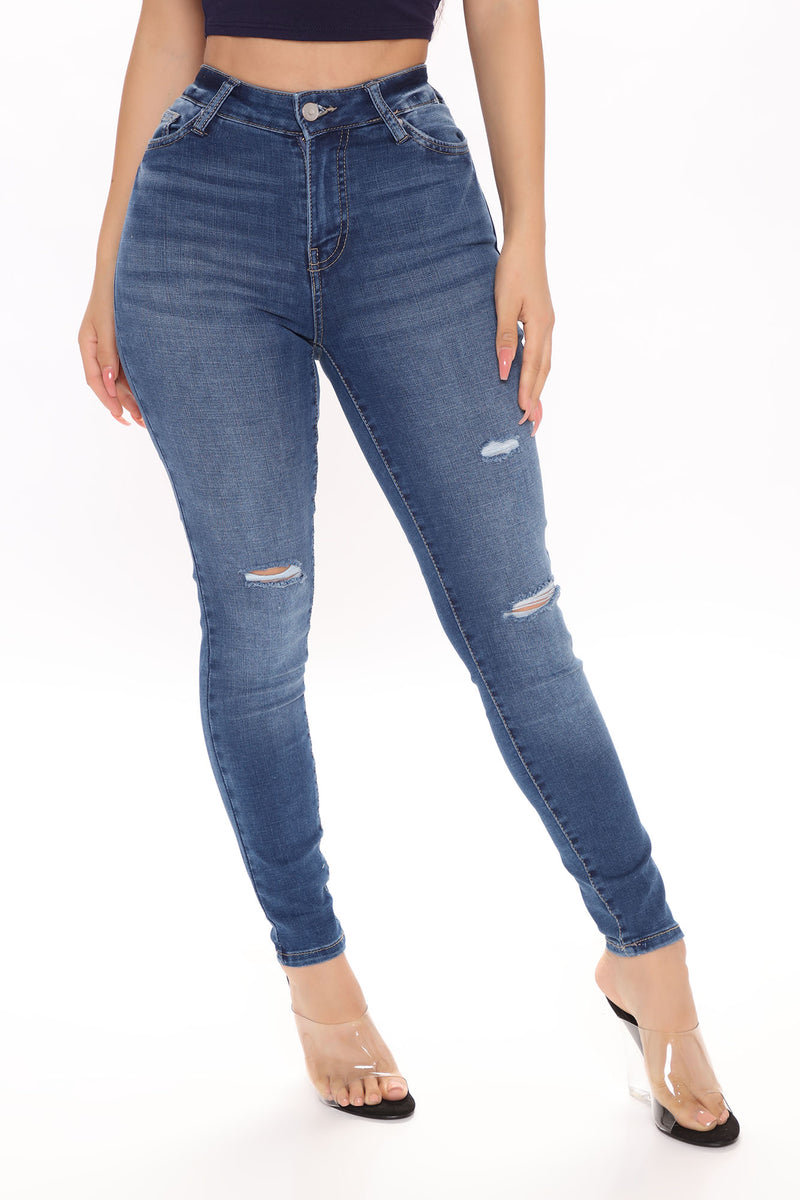 She's Got It All Mid Rise Skinny Jeans - Dark Wash | Fashion Nova ...