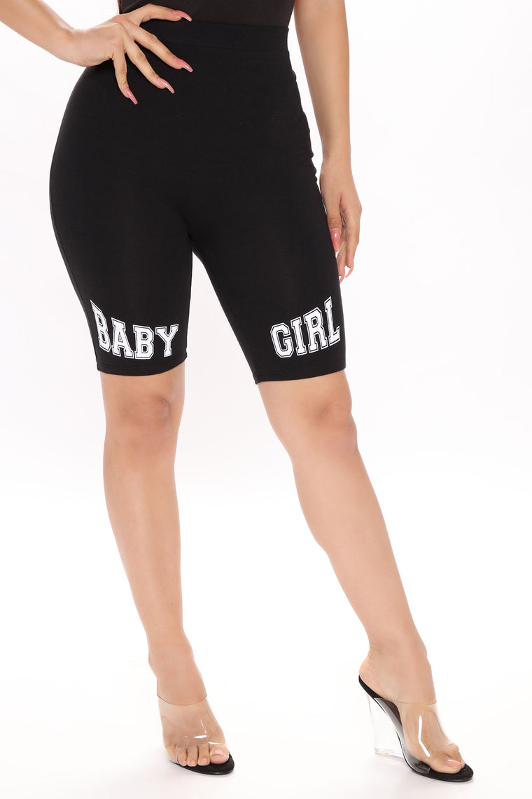 baby girl black shorts