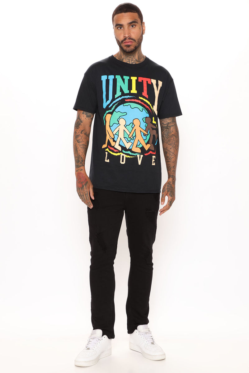 Global Unity Short Sleeve Tee - Black | Fashion Nova, Mens Graphic Tees ...