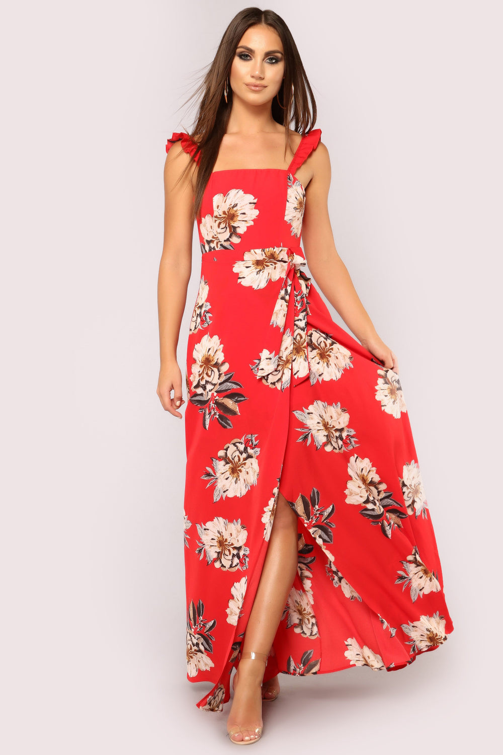 Be Mine Forever Maxi Dress - Red