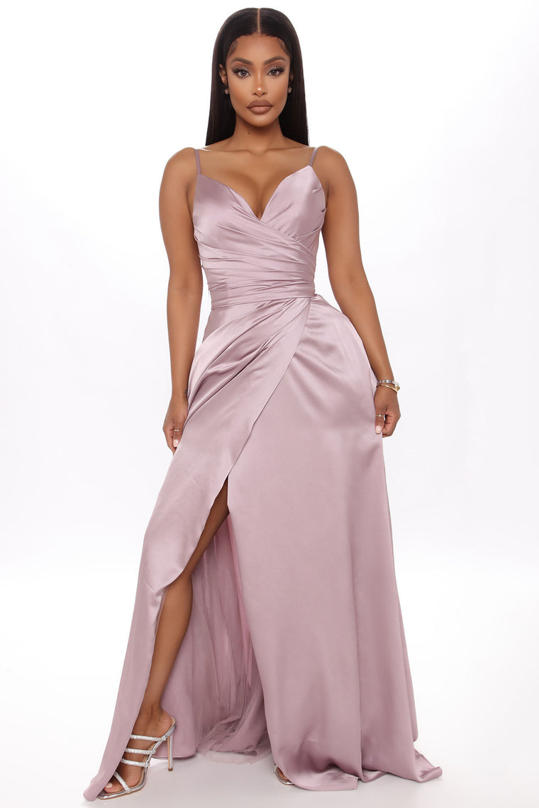 mauve elegant dress