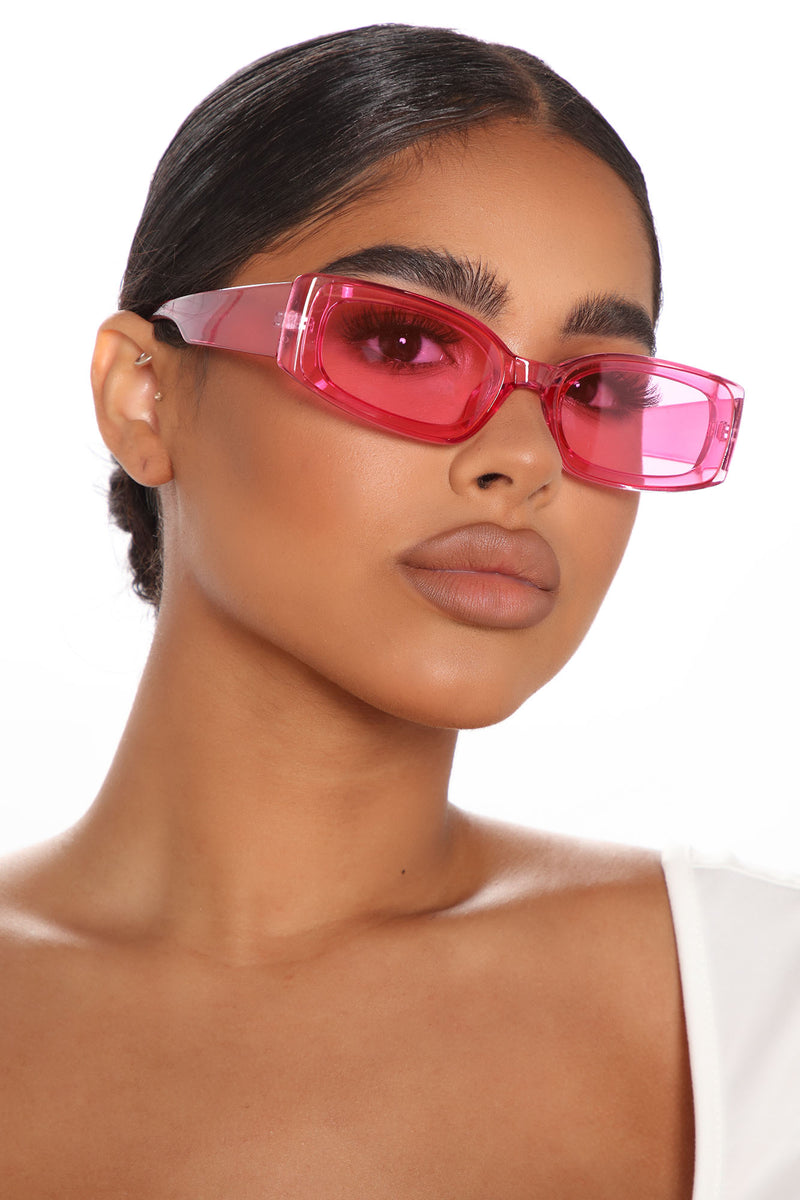 Givin Me Vibes Sunglasses - Pink/Pink | Fashion Nova, Sunglasses ...