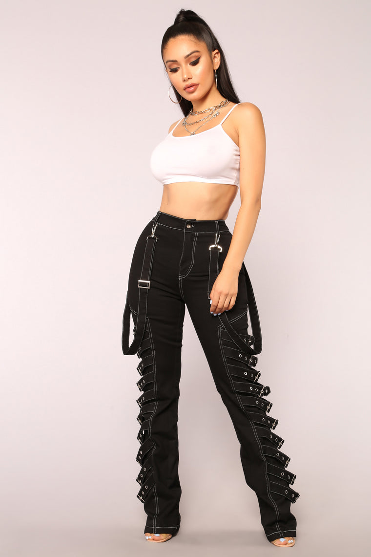 Buckle Up For The Ride Pants - Black 