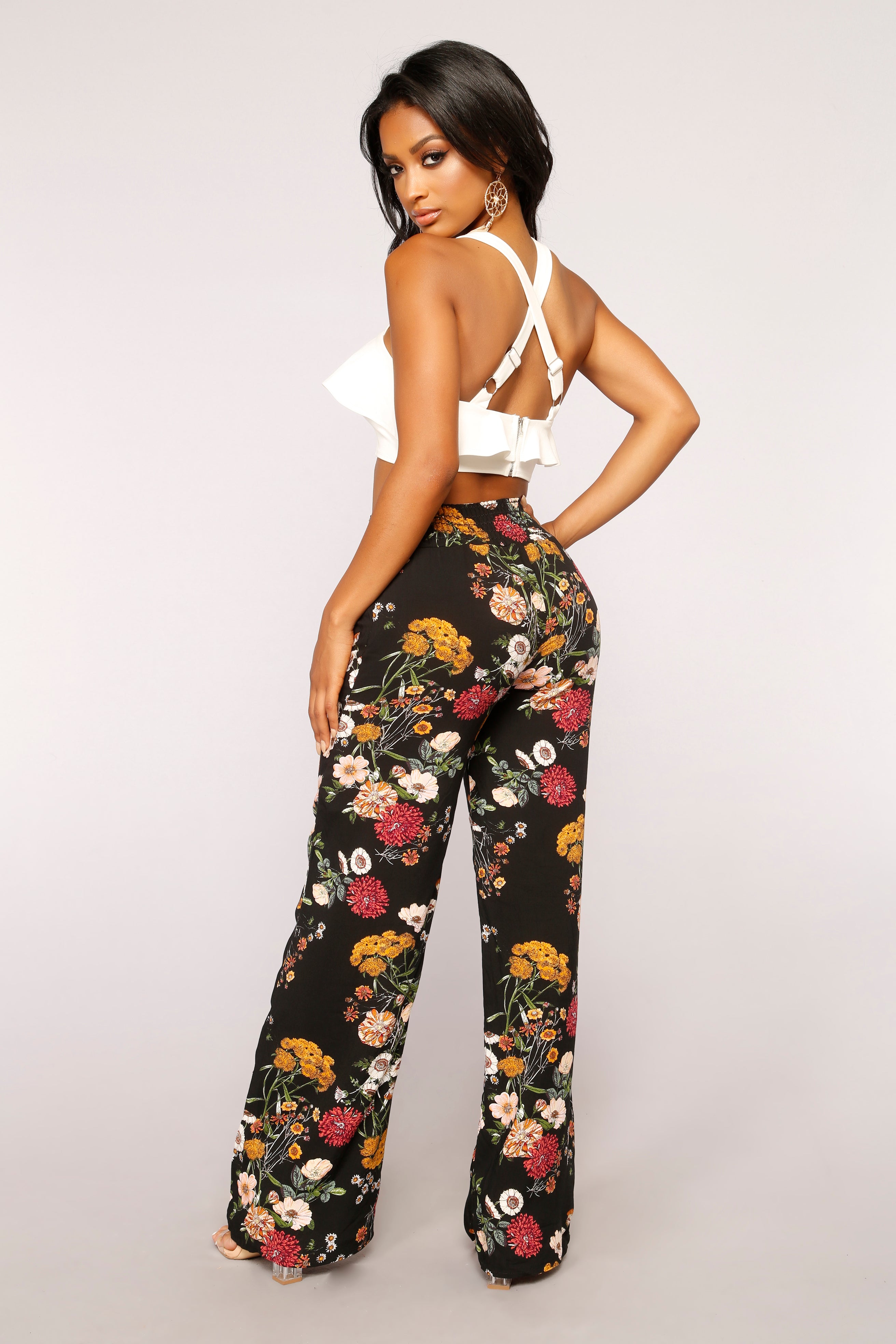 Everyday Floral Print Pants - Black Multi – Fashion Nova