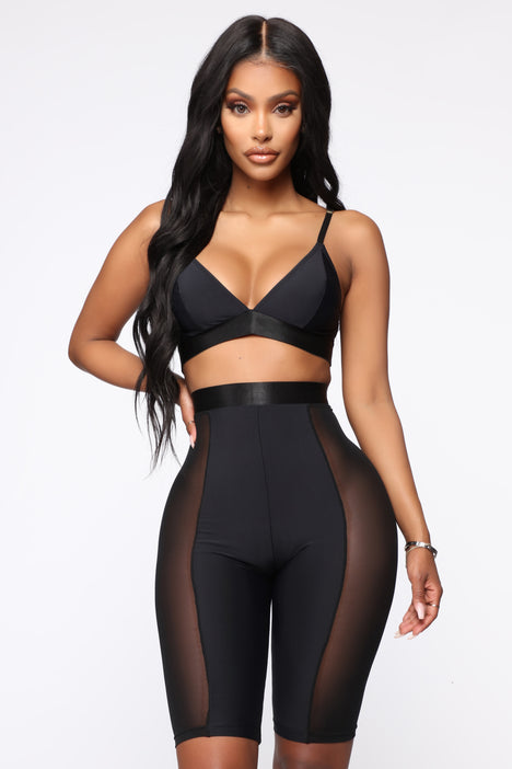 biker shorts outfit fashion nova