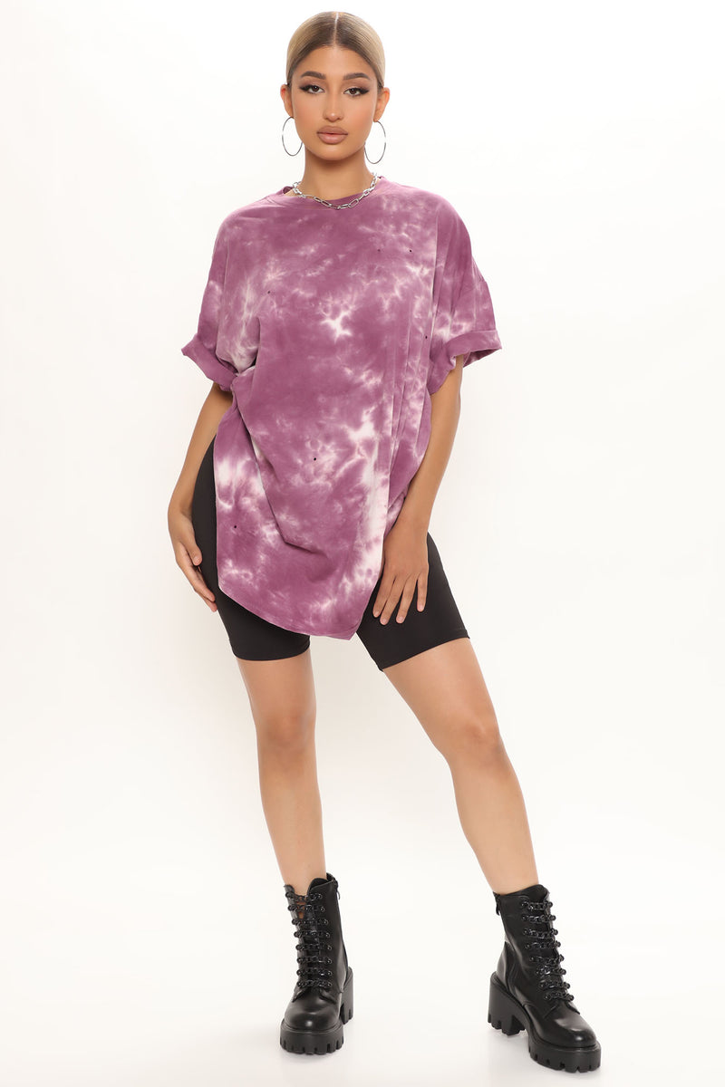 Sasha Tie Dye Tunic Top - Purple/combo | Fashion Nova, Knit Tops ...
