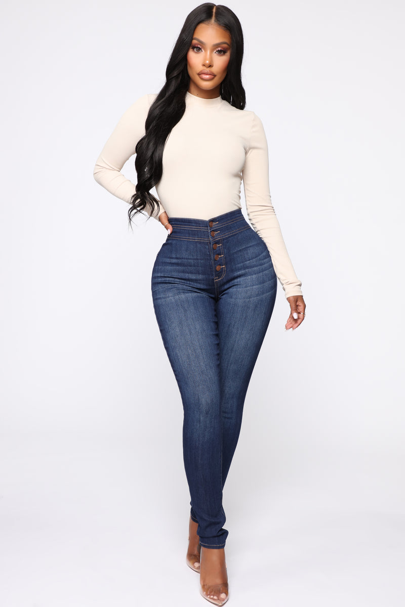 Missing You Crazy High Rise Jeans - Dark Wash, Jeans | Fashion Nova