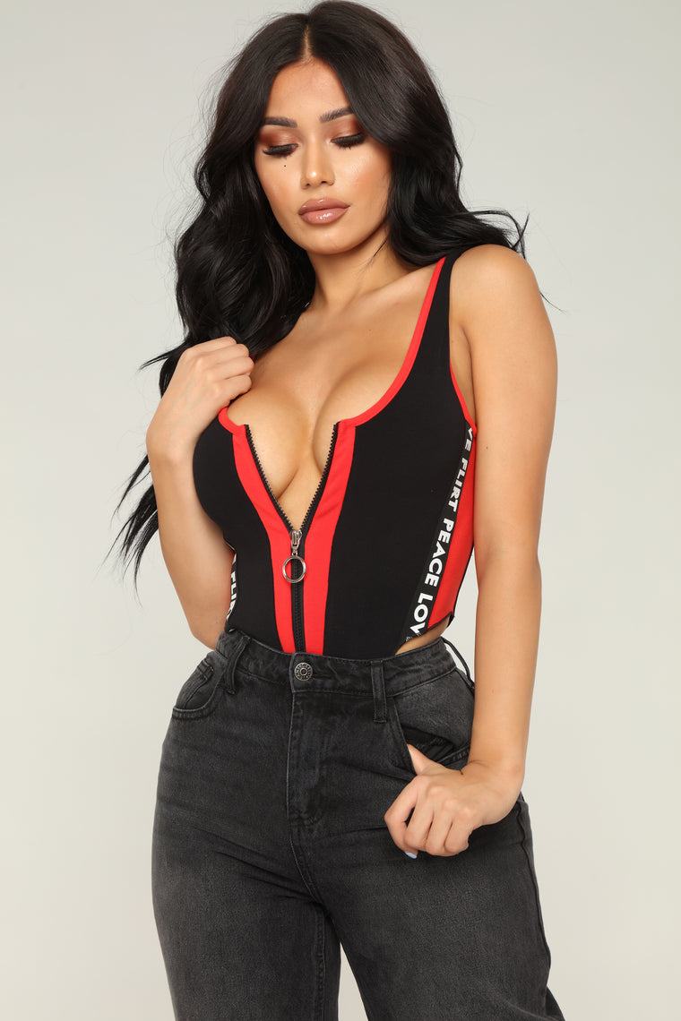 fashion nova black bodysuit