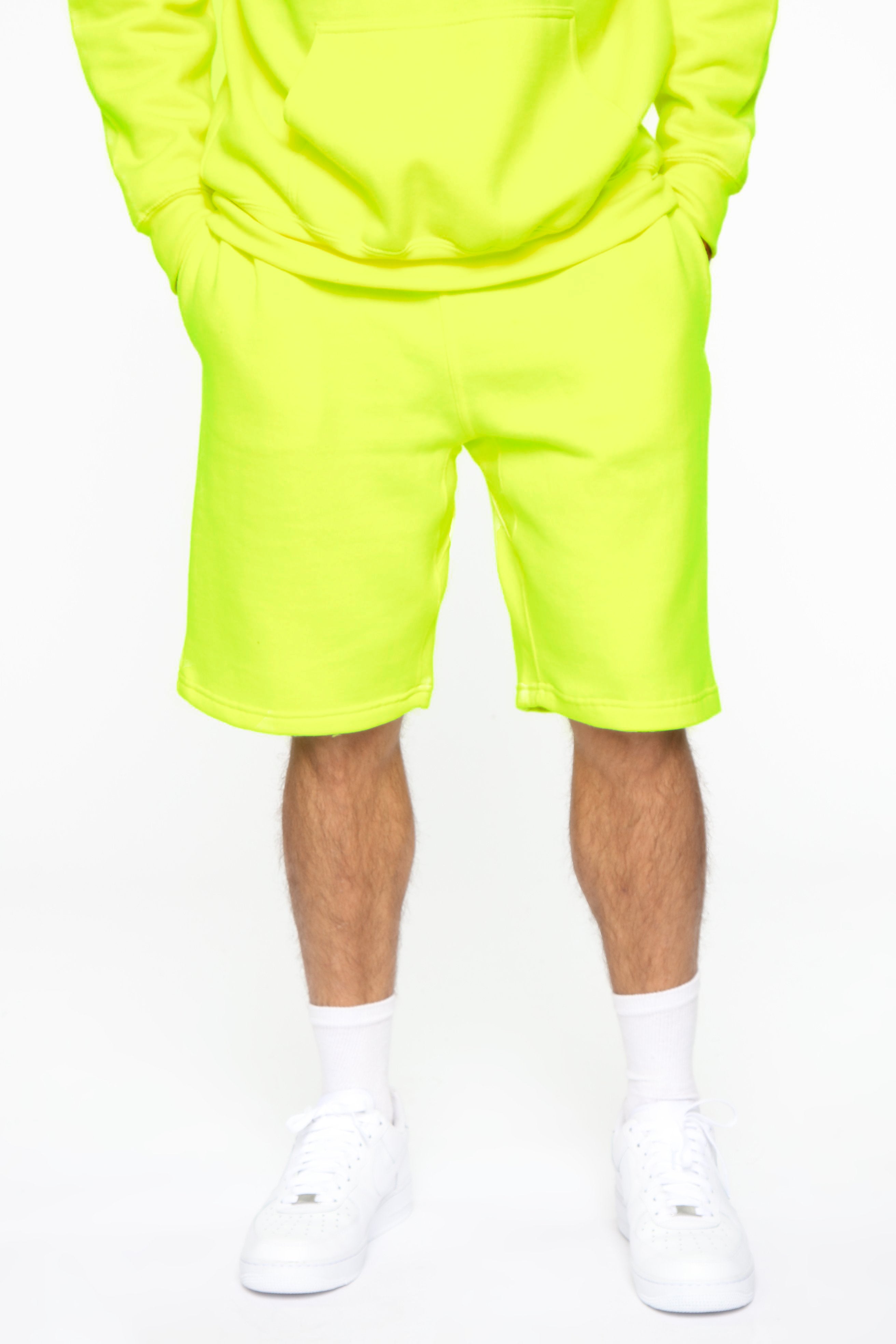 neon sweat shorts