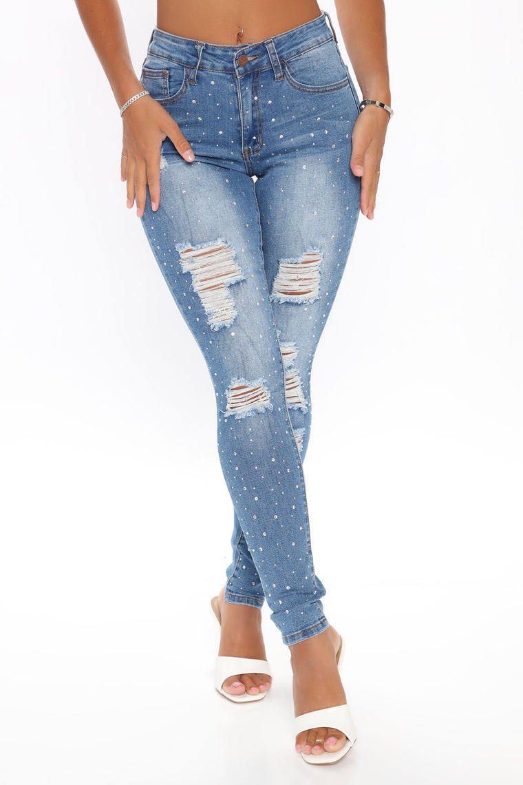 Embellish The Moment Rhinestone Skinny 