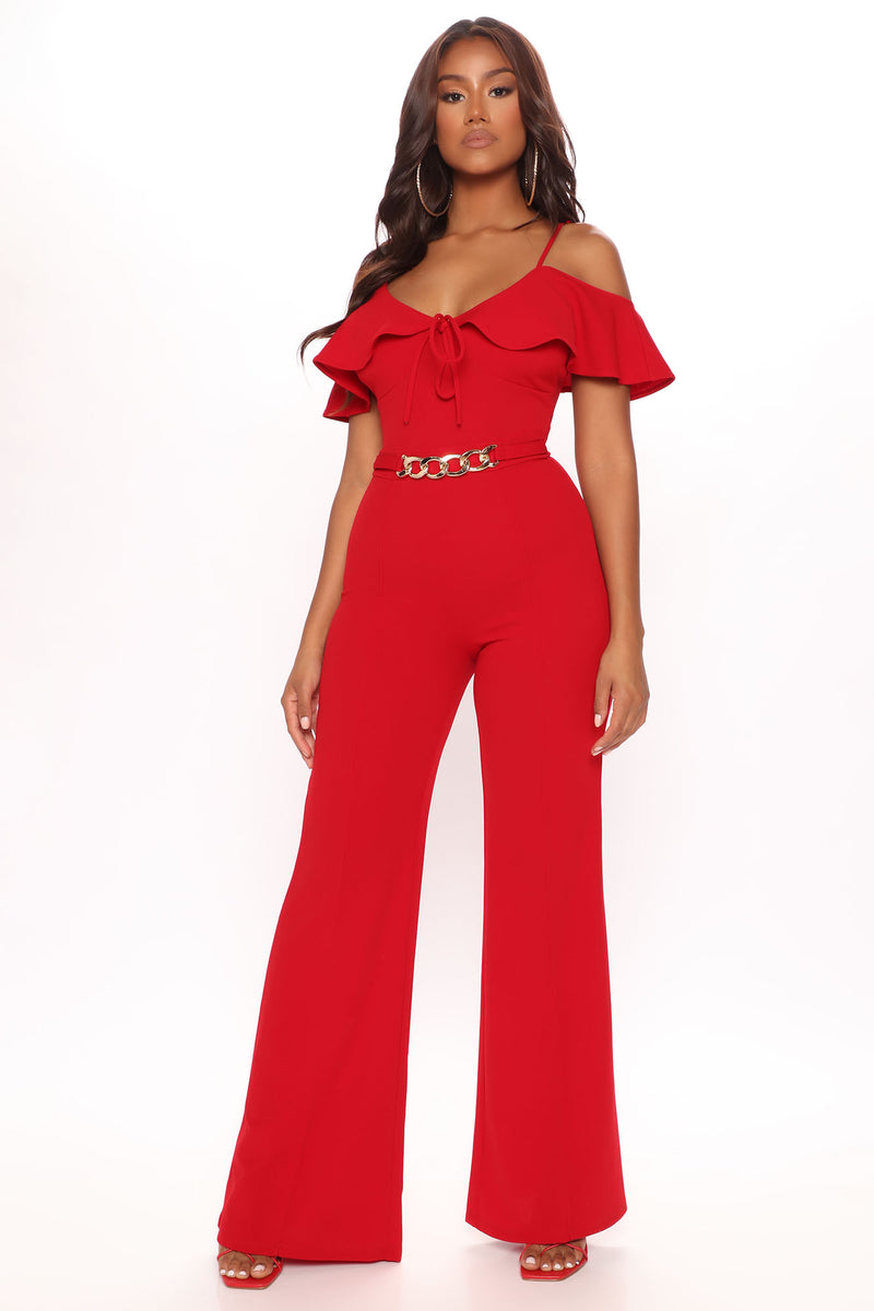 Back In The Groove Jumpsuit - Red | Fashion Nova, Jumpsuits | Fashion Nova