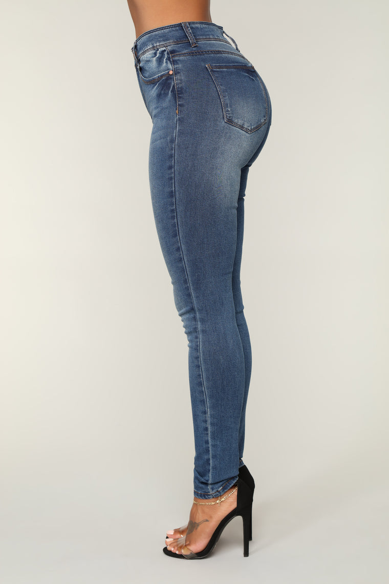 Middle of the Dance Floor Skinny Jeans - Medium Blue Wash - Jeans ...