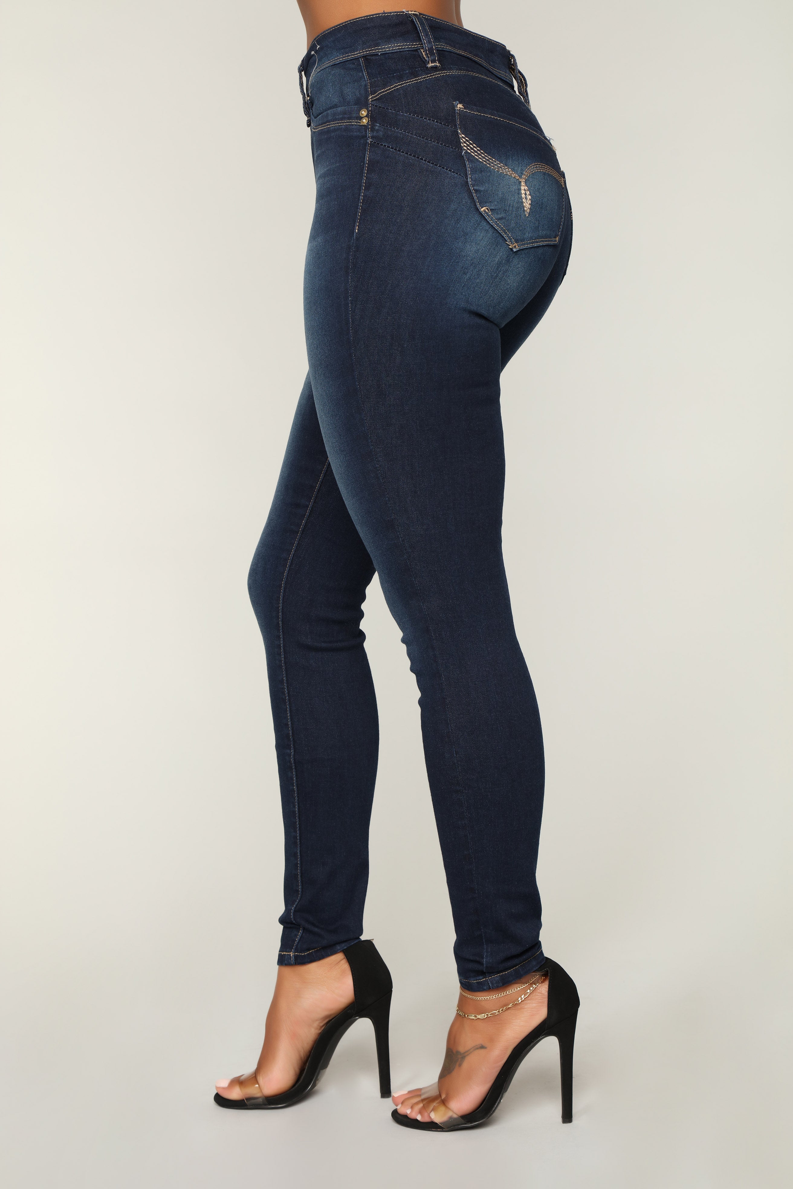 Keepin' It Real High Rise Jeans - Dark Denim – Fashion Nova
