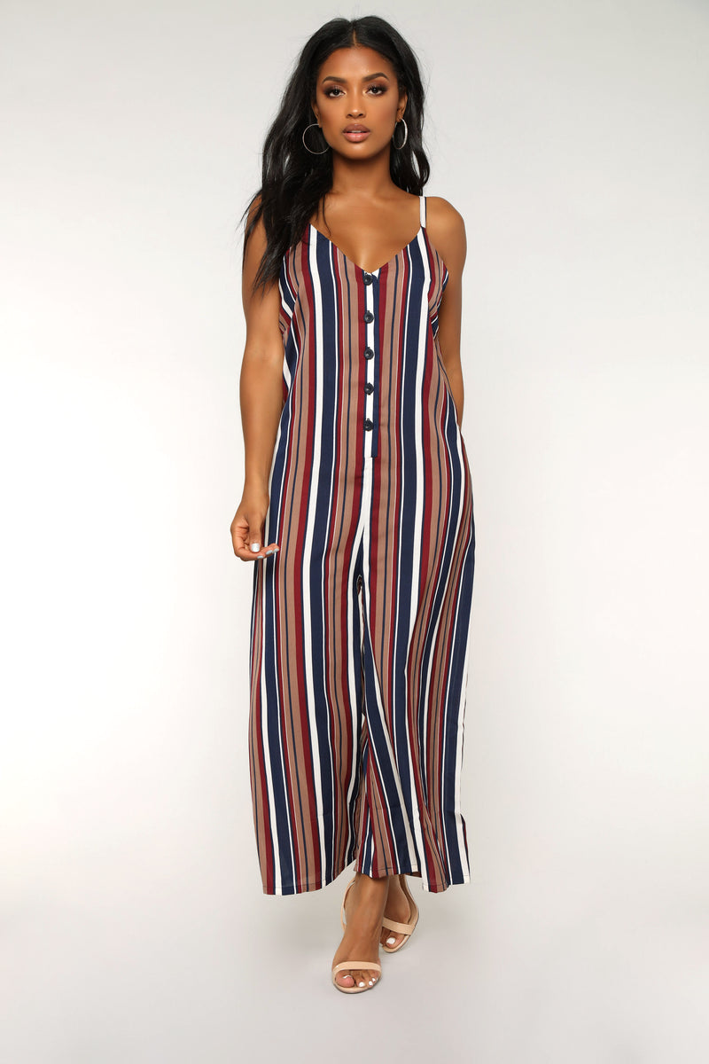 Got Movies Stripe Jumpsuit - Navy | Fashion Nova, Jumpsuits | Fashion Nova