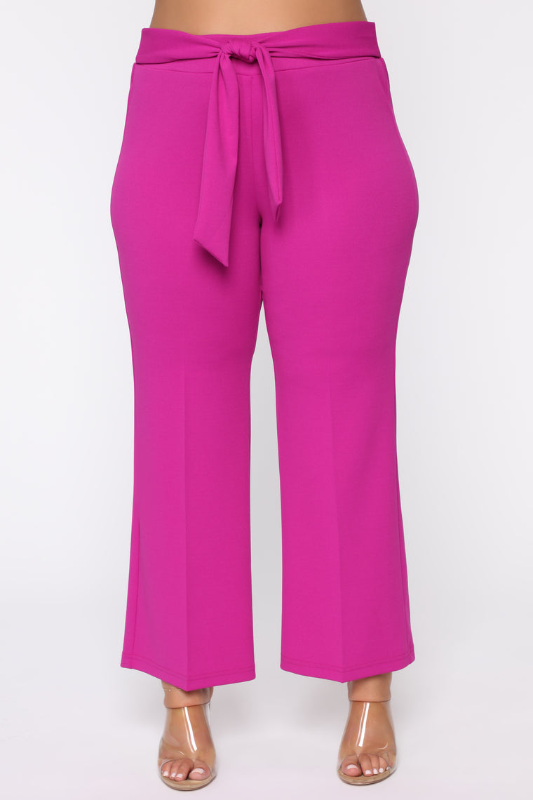 Booked And Busy Pants - Purple, Pants | Fashion Nova