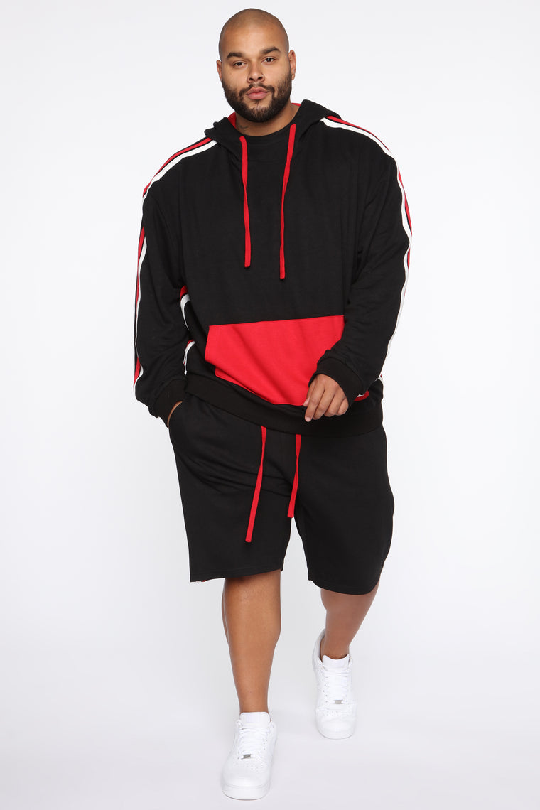 Stripe Game Short - Black/Combo, Mens Activewear | Fashion Nova