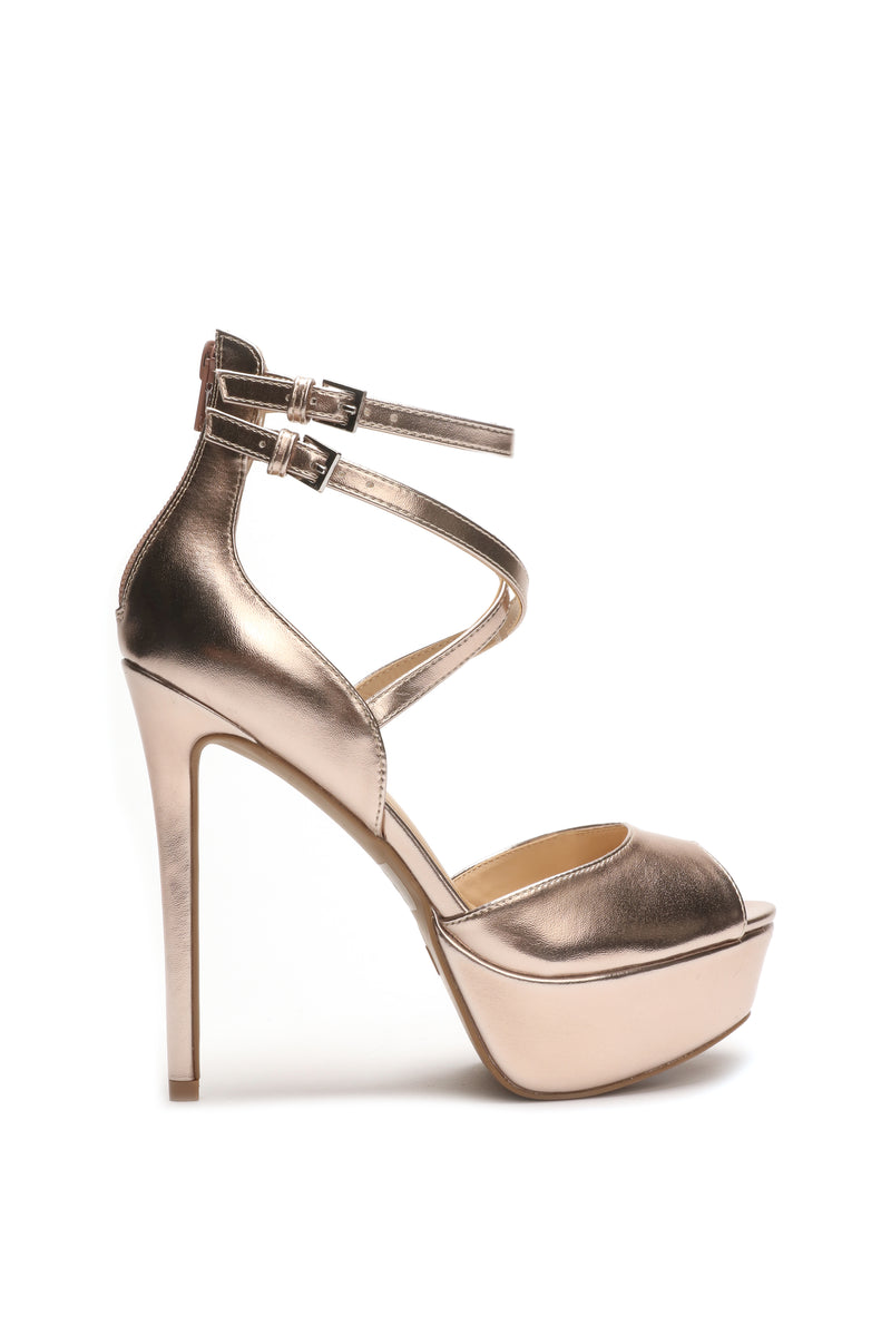 Around Town Strappy Heel - Rose Gold | Fashion Nova, Shoes | Fashion Nova