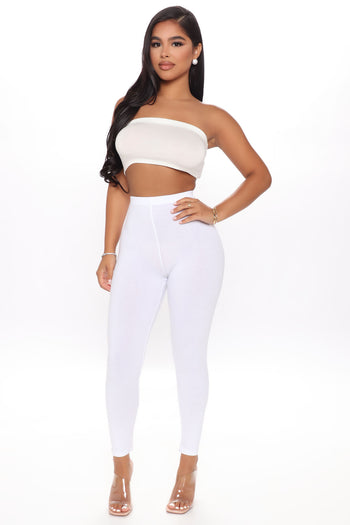 Muriel Convo White 2 Long Sleeve Top and Legging Set, XS-XL