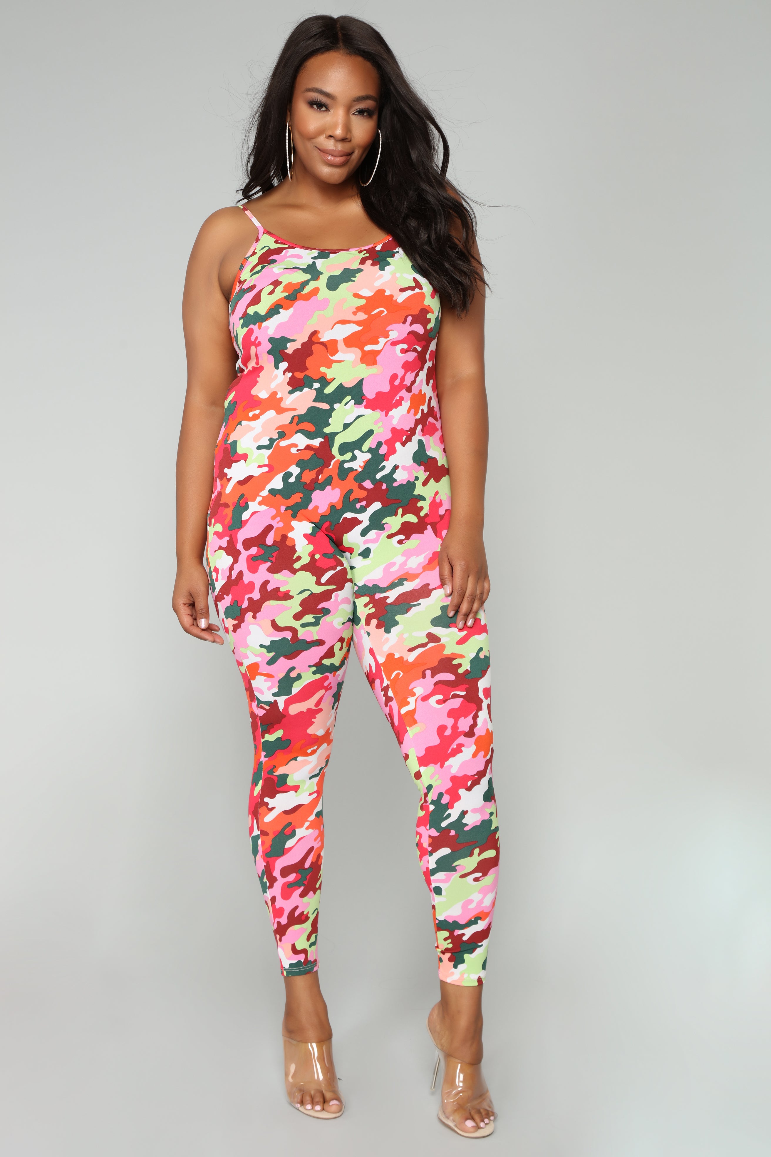 Camo Season Jumpsuit - Pink Camo