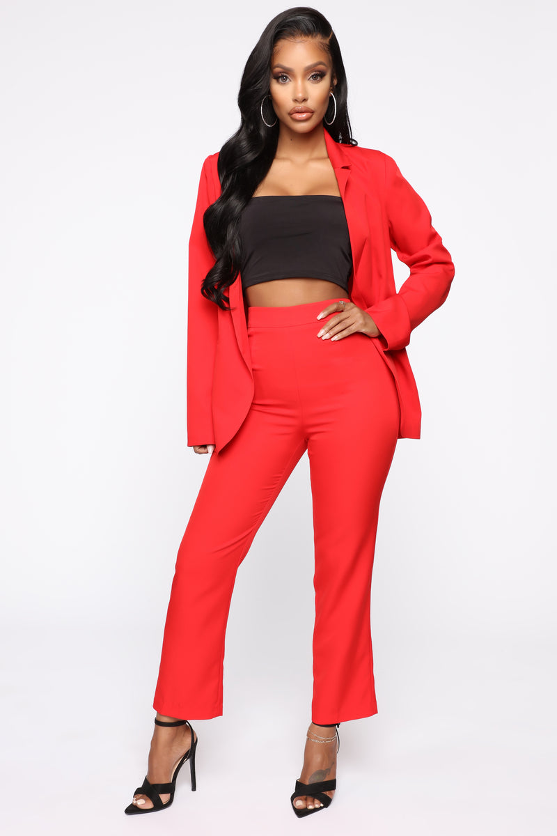 Working With It Suit Set - Red | Fashion Nova, Matching Sets | Fashion Nova
