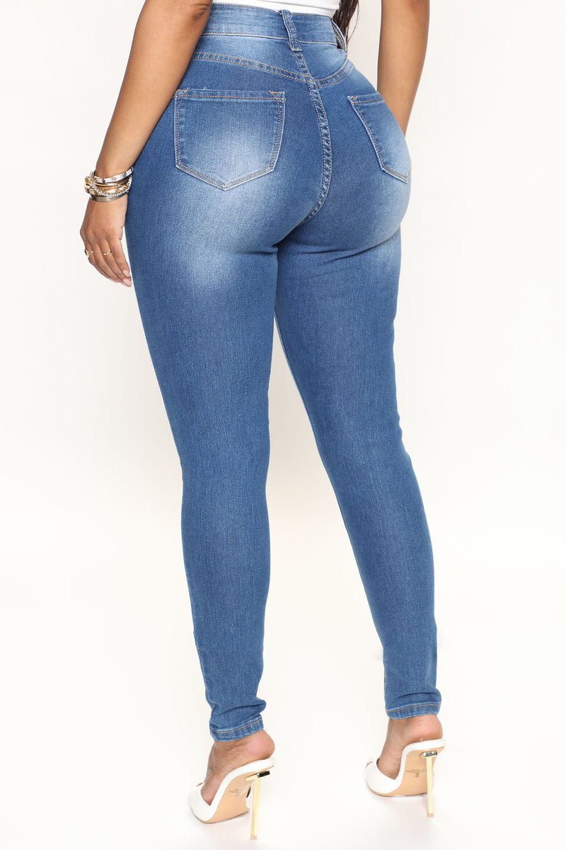 Isabella High Waisted Skinny Jeans - Medium Wash | Fashion Nova, Jeans ...