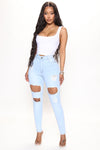 Needing Something Jeans - Light Blue Wash