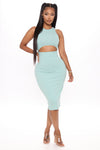 Best Of Me Midi Dress - Mint