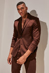 The Modern Stretch Suit Jacket - Brown