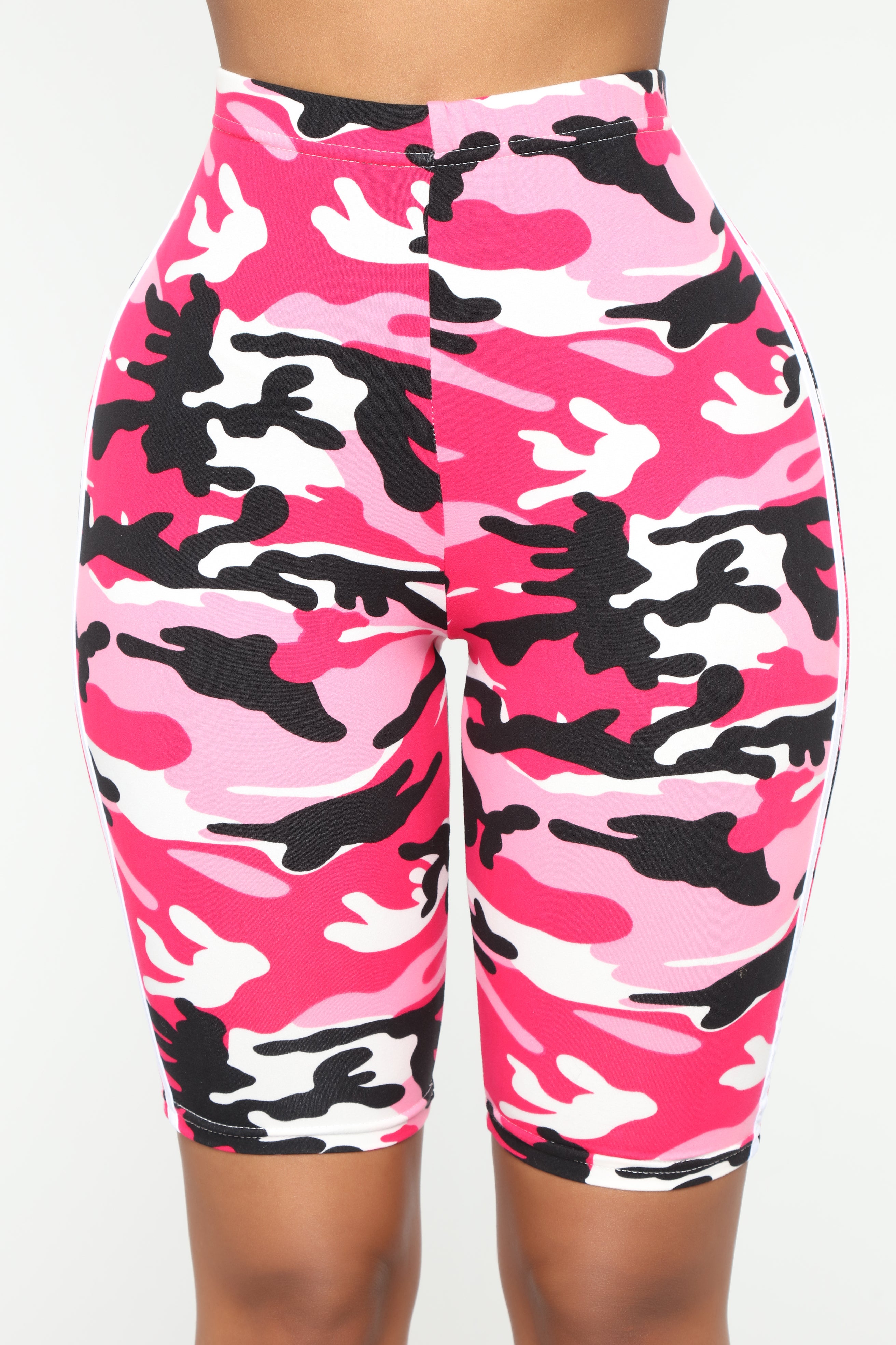 pink camo biker shorts