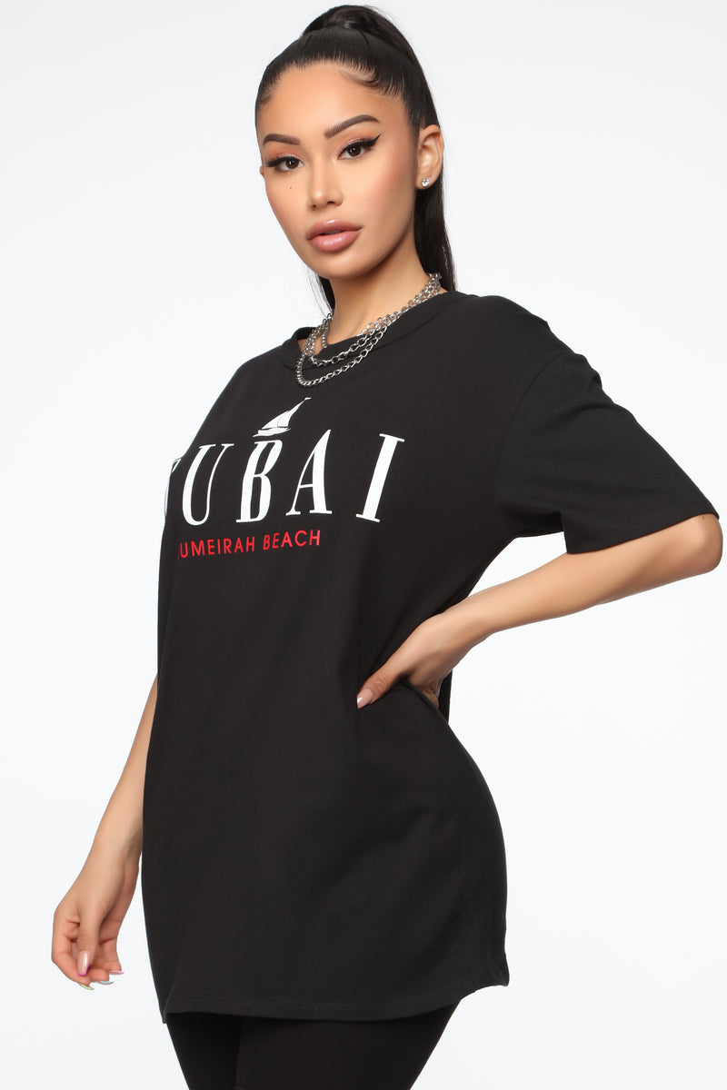 Dubai Tunic Top - Black | Fashion Nova, Graphic Tees | Fashion Nova