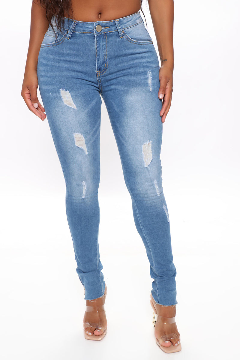 Whitley Mid Rise Skinny Jeans - Medium Blue Wash, Jeans | Fashion Nova
