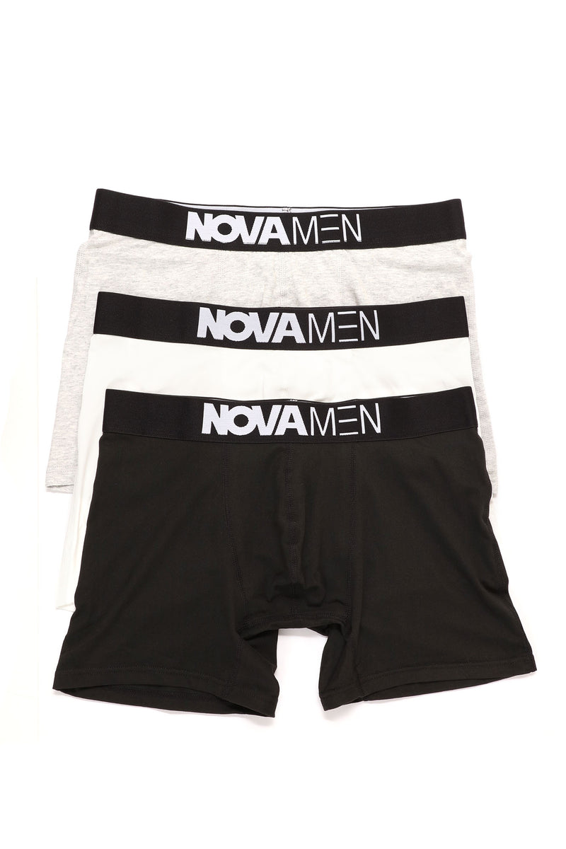 NovaMen Boxer Brief 3 Pack - Black/combo | Fashion Nova, Mens Underwear ...