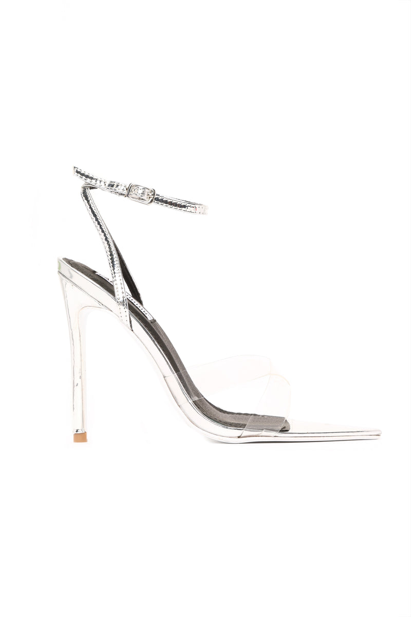 Judgement Free Heeled Sandal - Silver | Fashion Nova, Shoes | Fashion Nova