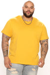 Essential Crew Tee - Mustard