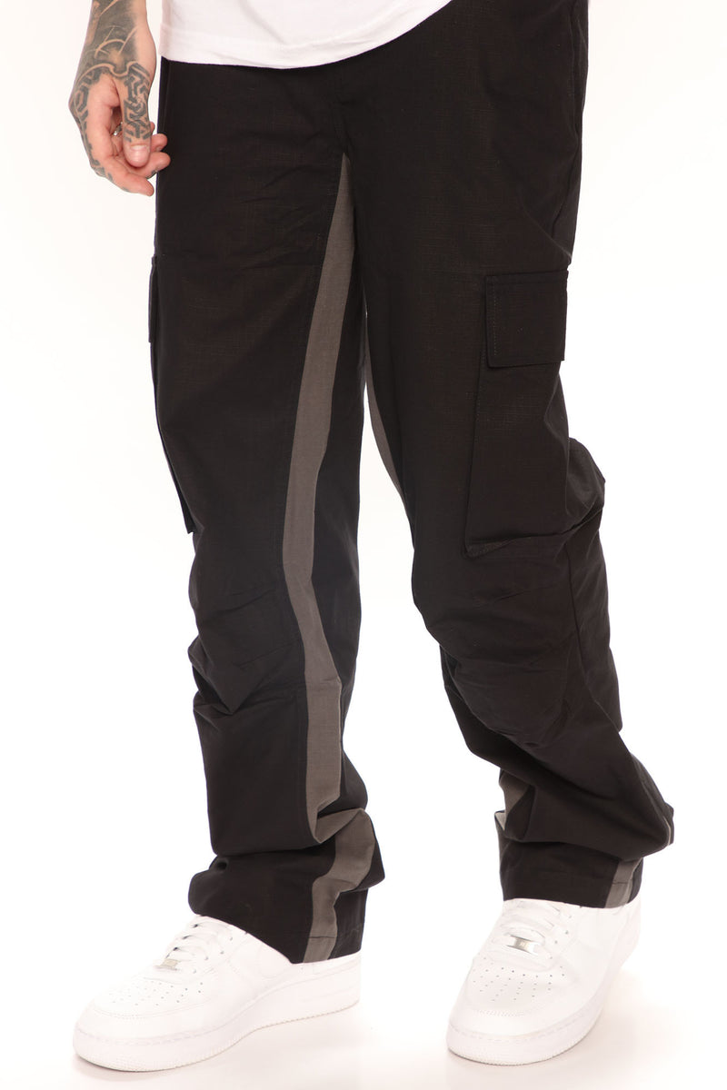 With It Ripstop Panel Cargo Pants - Black/combo | Fashion Nova, Mens ...