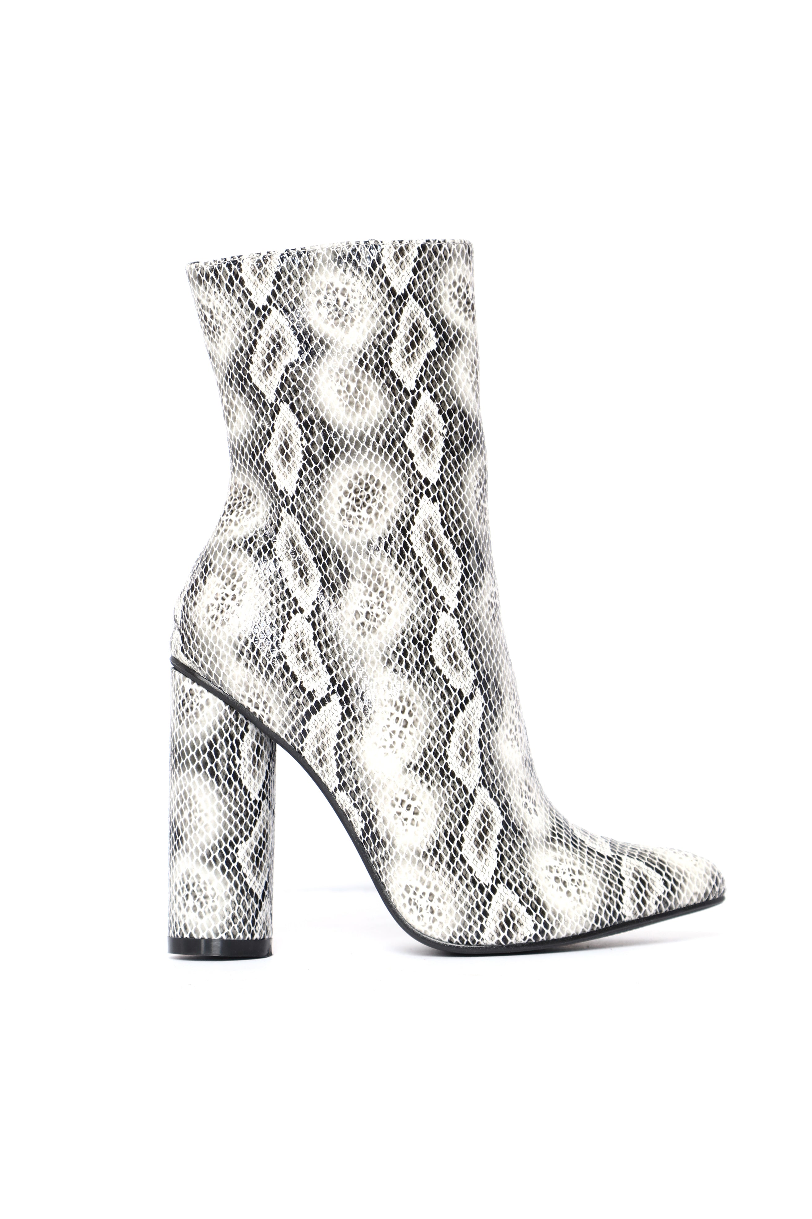 snakeskin booties fashion nova