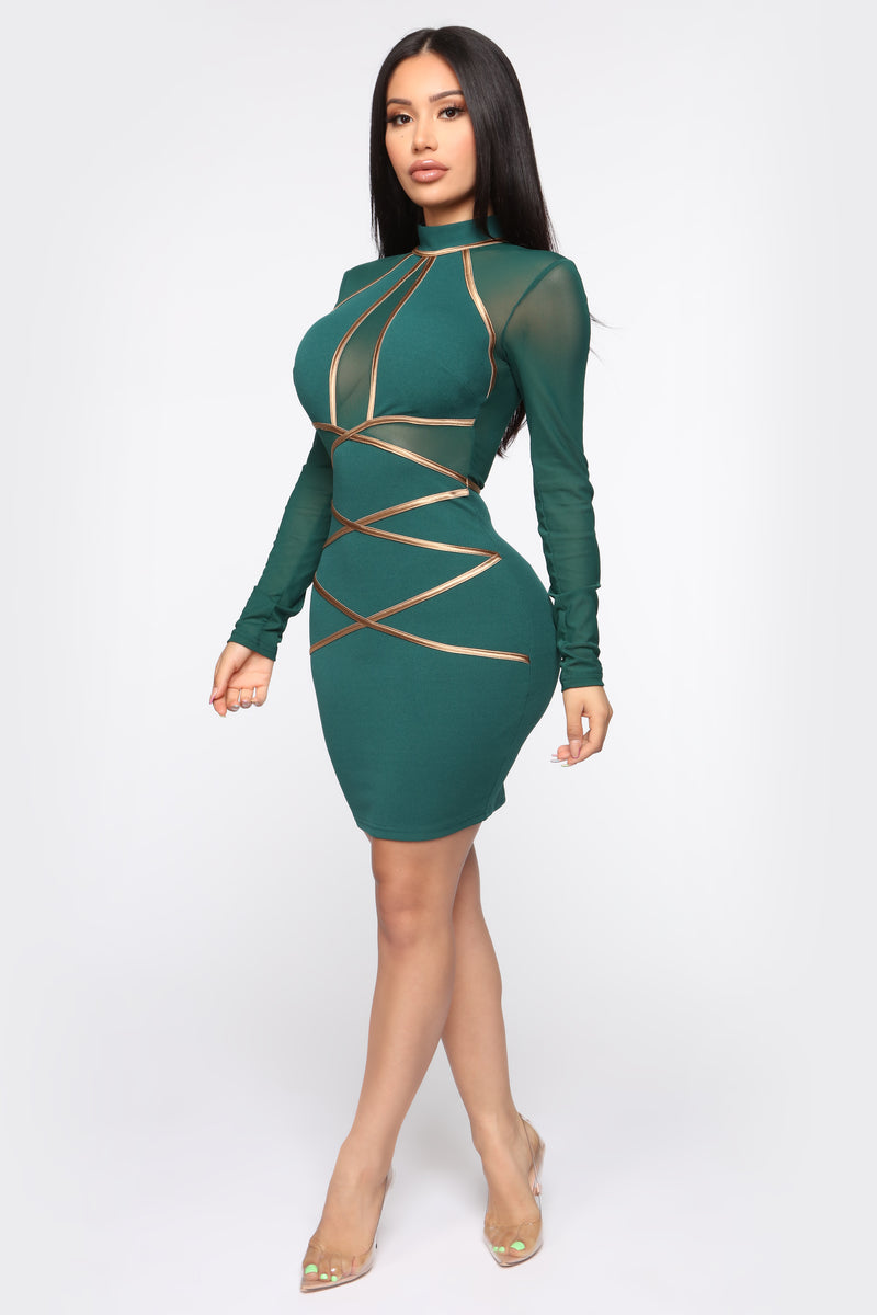 All My Love Mini Dress - Hunter Green, Dresses | Fashion Nova