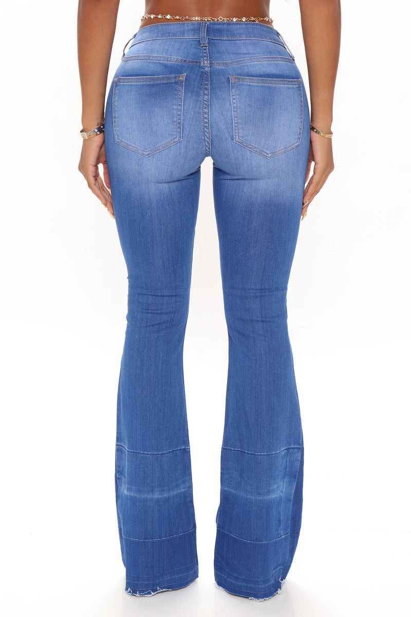 Janis Super Soft Low Rise Flare Jeans - Blue Wash | Fashion Nova, Jeans ...