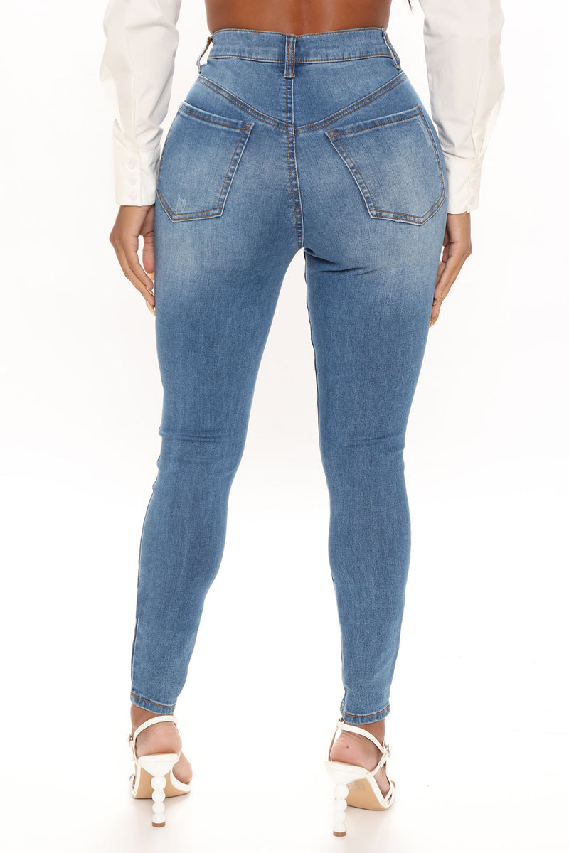 All Your Curves Stretch Skinny Jeans - Medium Blue Wash | Fashion Nova ...