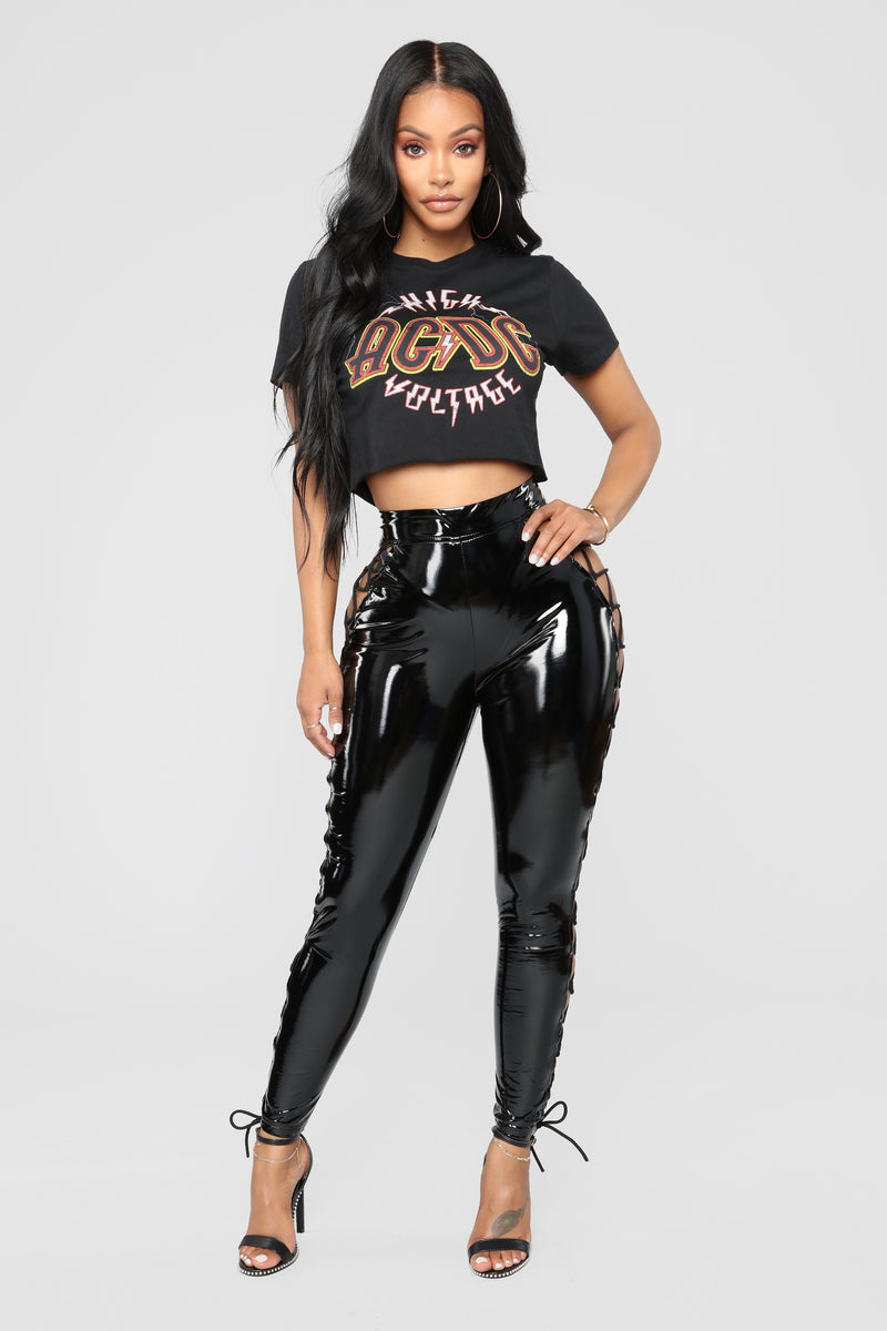 Lace Me Up Pants - Black | Fashion Nova, Pants | Fashion Nova