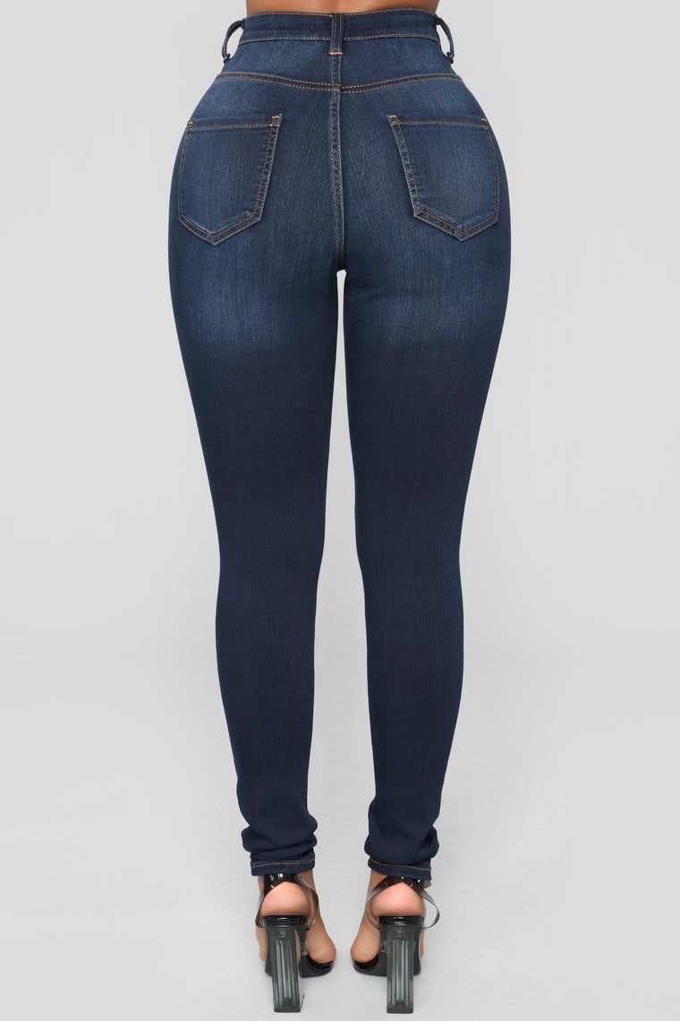 Keep It On The Down Low Skinny Jeans - Dark Denim - Skinny Jeans ...